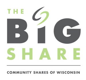 Community Shares of Wisconsin The Big Share Logo