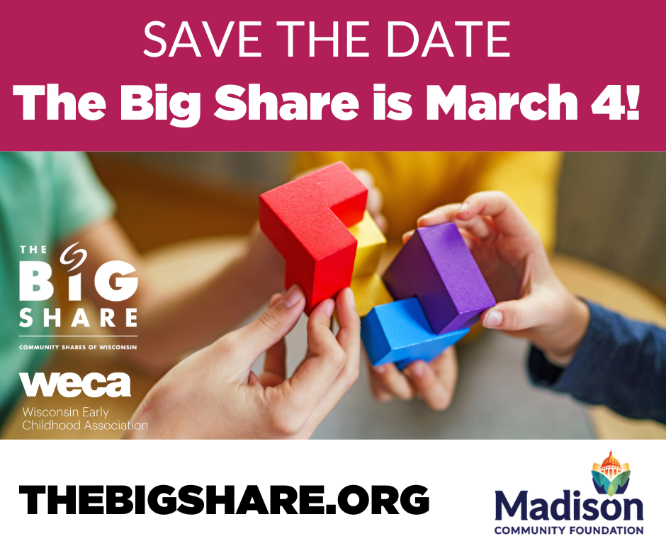 Community Shares of Wisconsin The Big Share Logo